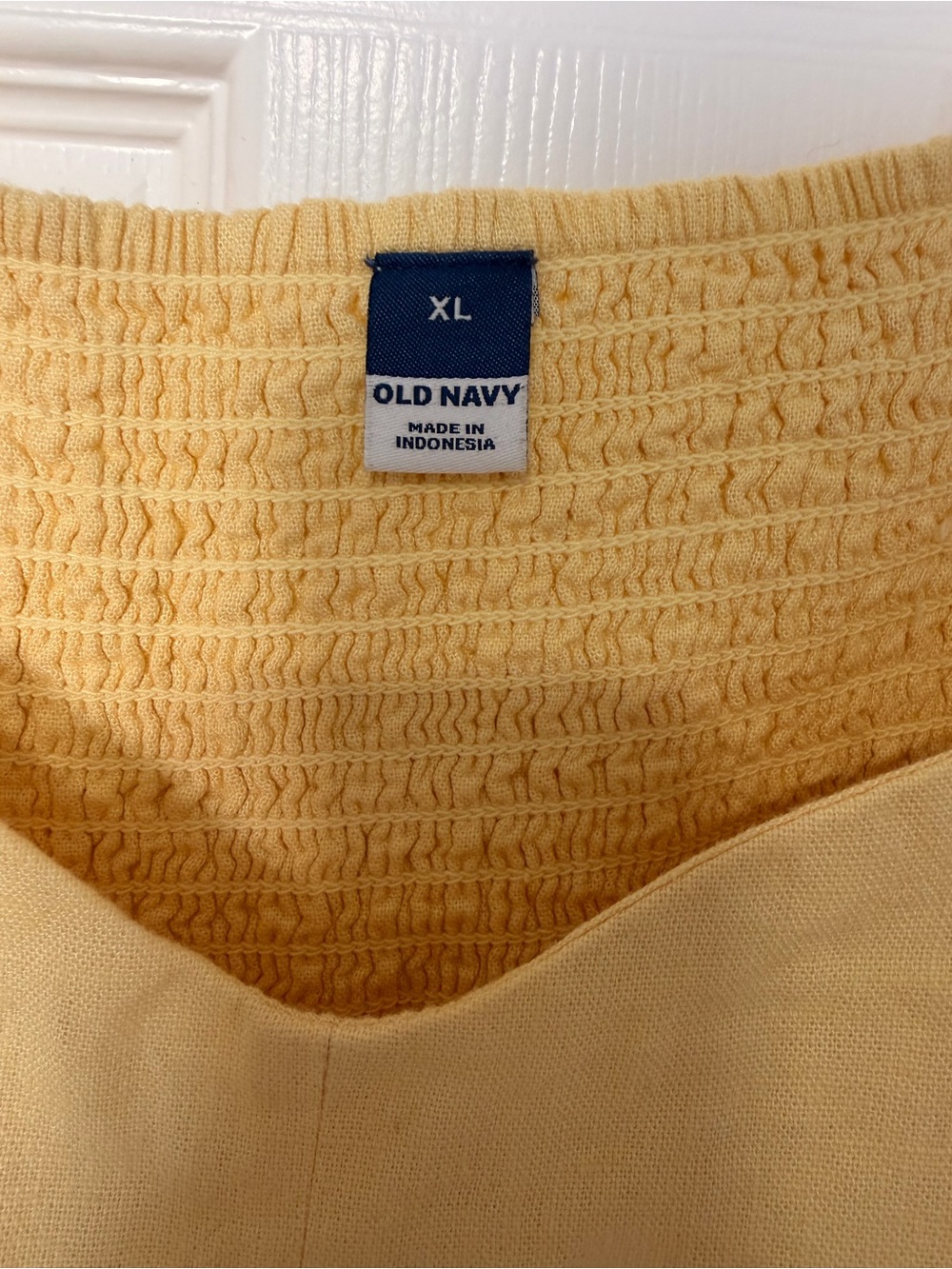 Old Navy Butter Yellow Fit & Flare Dress - Picture 4 of 5